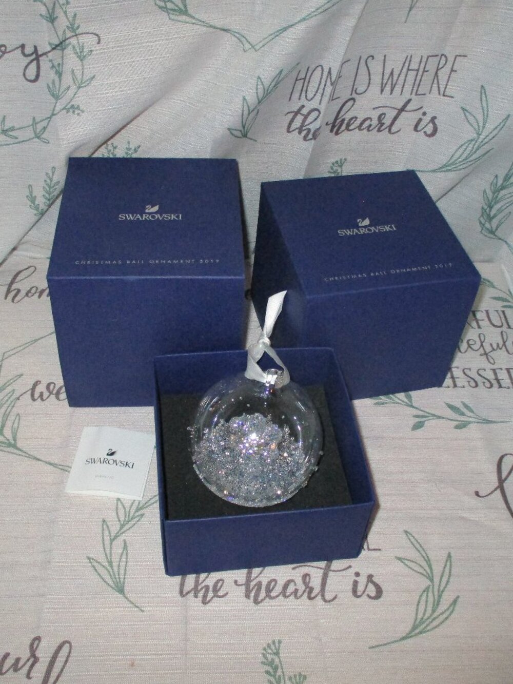 Swarovski 2019 Annual Christmas Snowflake in Ball Ornament  in box